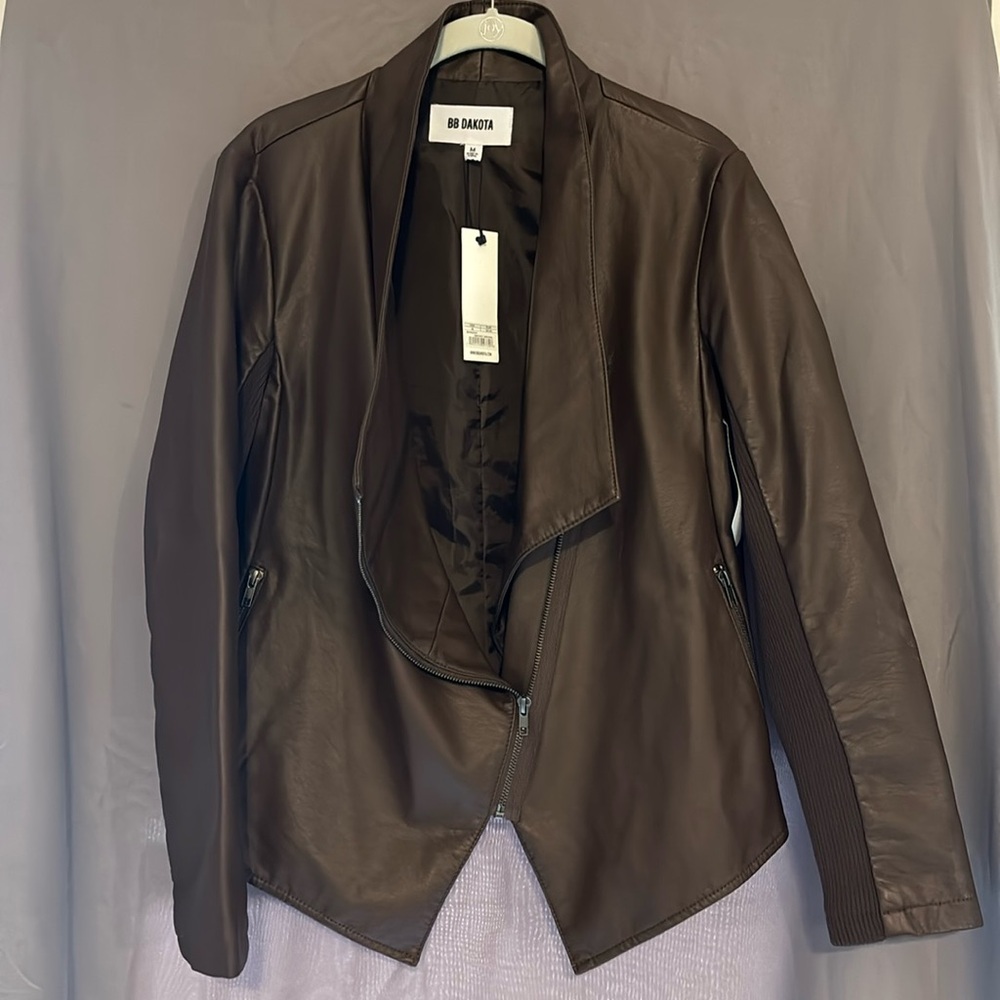 BB DAKOTA VEGAN LEATHER JACKET
